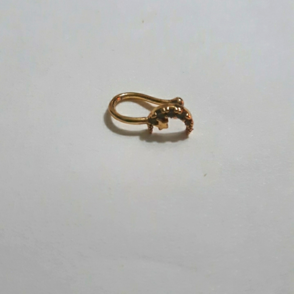 Gold nose ring